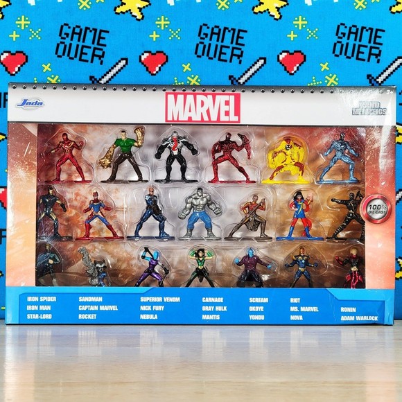 Jada Nano Metalfigs 20 piece Marvel set, Venom, Adam Warlock, Youndu, Nova New - Picture 1 of 9